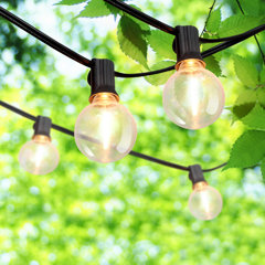 50 ft solar online outdoor string lights